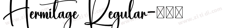 Hermitage Regular字体转换